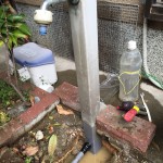 城陽市　水漏れ修理　水栓柱