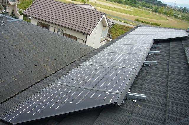 シャープ太陽光発電　瓦屋根