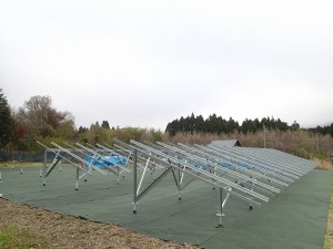 太陽光架台組立工事