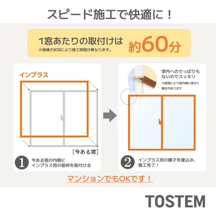 インプラスはスピード施工