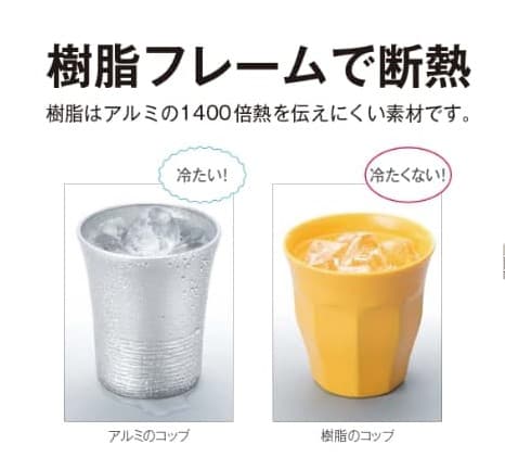 樹脂フレームで断熱