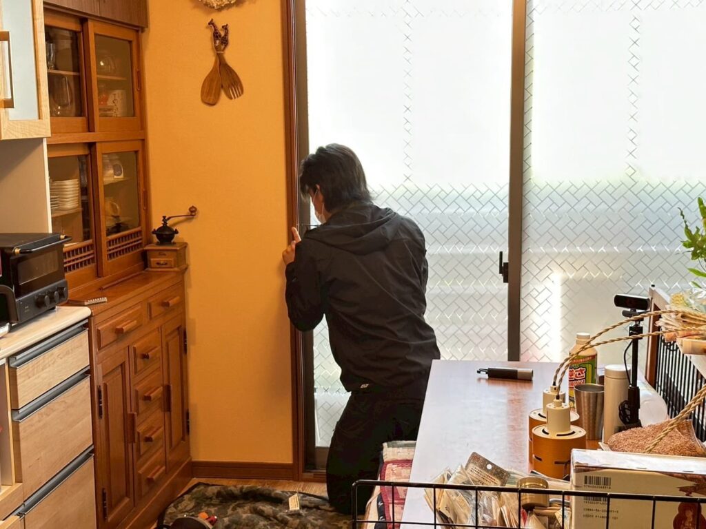 内窓の枠取付け