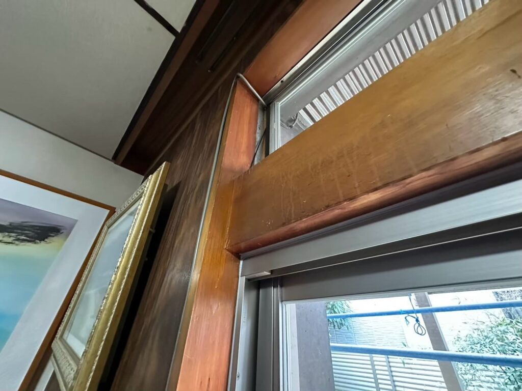 枠をつけたいとこに段差がある