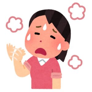 猛暑で暑すぎる