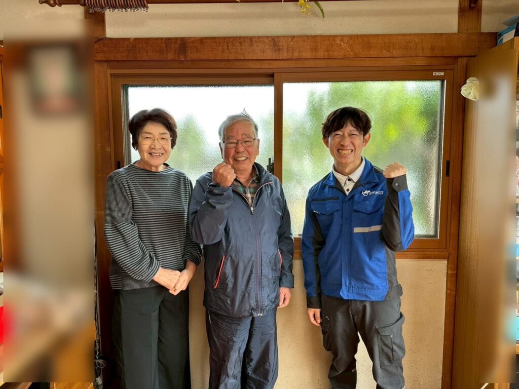 2重窓で断熱　Eテックスとお客様