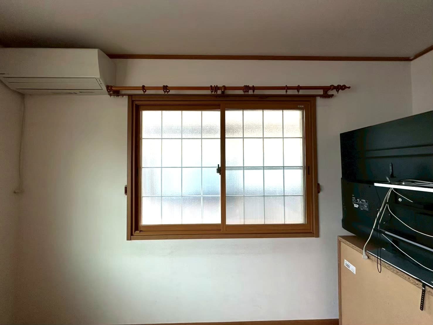 二重窓を取付け